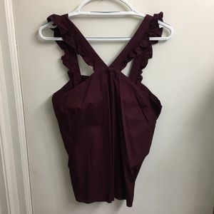 Marron tank blouse